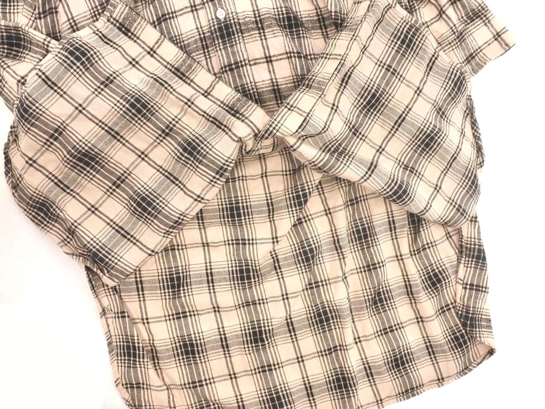 INGNI イング 肩紐付き チェック シャツ ワンピース sizeM/黒ｘベージュ ◇■ ☆ fjb5 レディース