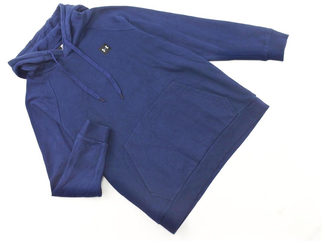 UNDER ARMOUR アンダーアーマー 大きいサイズ 裏起毛 プルオーバー パーカー sizeXXL/紺 ◇■ ☆ fjb5 メンズ_画像1