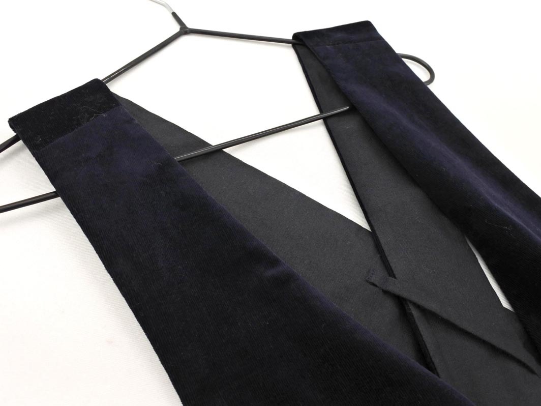 To b by agnes b トゥービーバイアニエスベー リボン 付き ジャンパー スカート size38/紺 ◇■ ☆ fjb5 レディース_画像2