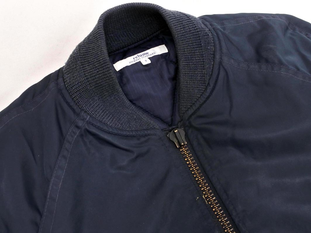 JOURNAL STANDARD relume ジャーナルスタンダードレリューム MA 1 フライト ジャケット sizeS/紺 ◇■ ☆ fjb5 メンズ