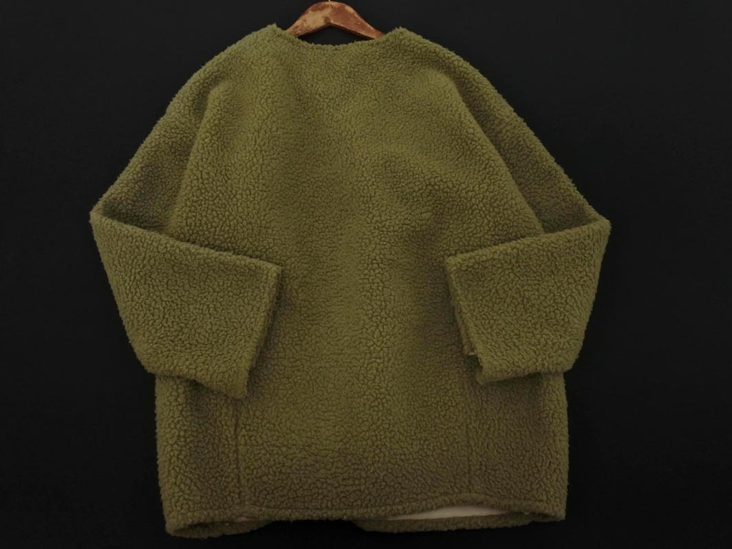 MURUA ムルーア ボア オーバーサイズ ジャケット sizeF/カーキ ◇■ ☆ fjb5 レディース_画像6