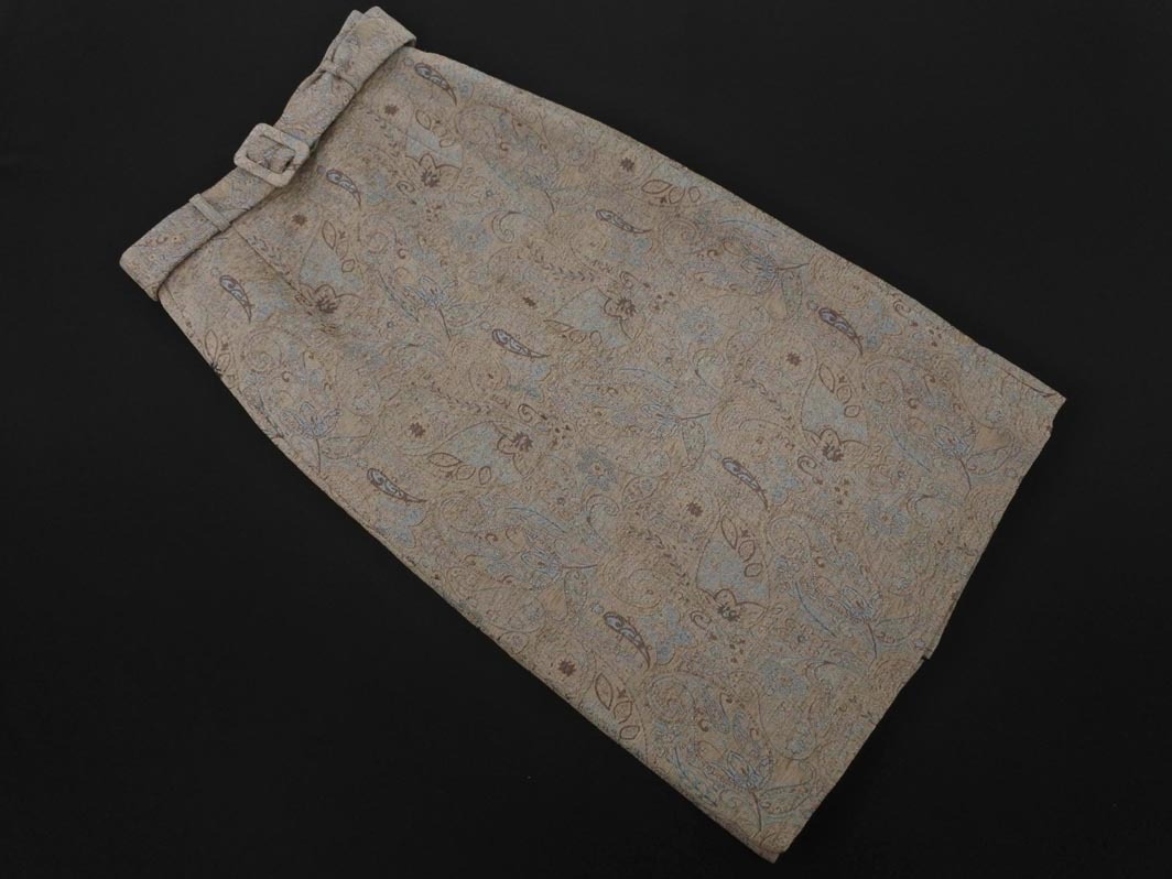 AG by aquagirl エージーバイアクアガール ジャガード スカート sizeM/ベージュ ◇■ ☆ fjb5 レディース_画像1