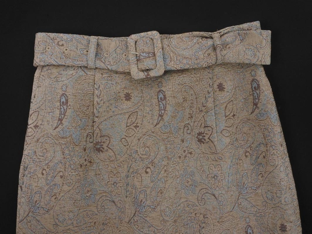 AG by aquagirl エージーバイアクアガール ジャガード スカート sizeM/ベージュ ◇■ ☆ fjb5 レディース_画像3