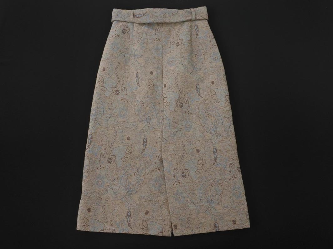 AG by aquagirl エージーバイアクアガール ジャガード スカート sizeM/ベージュ ◇■ ☆ fjb5 レディース_画像4