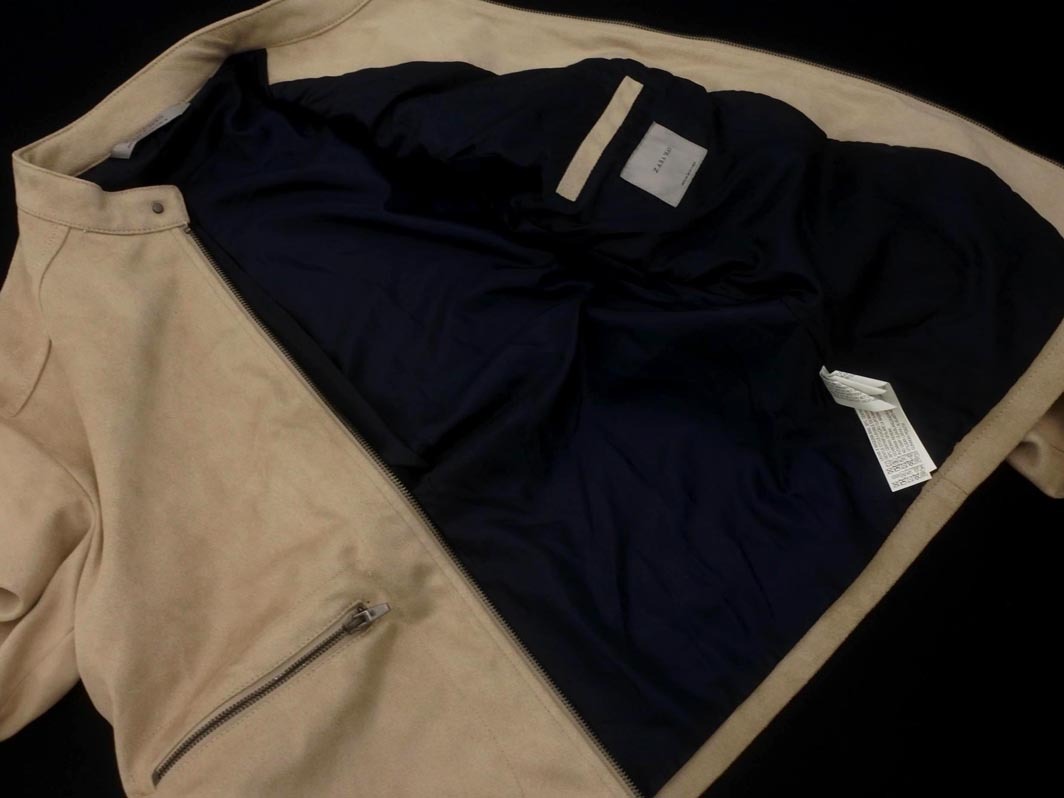 ZARA MAN ザラ マン スウェード調 ジャケット sizeM/ベージュ ◇■ ☆ fjb7 メンズ_画像7