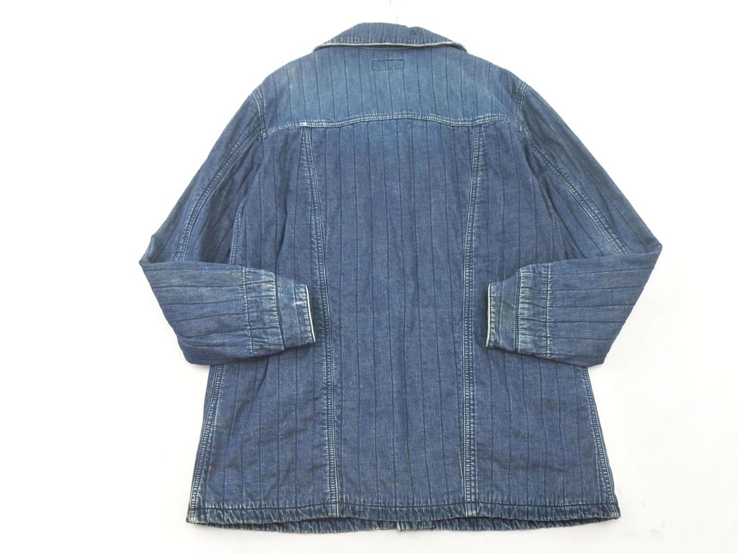 TAKEO KIKUCHI タケオキクチ wrangler ラングラー 中綿 デニム ジャケット sizeL/紺 ◇■ ☆ fjb6 メンズ_画像7