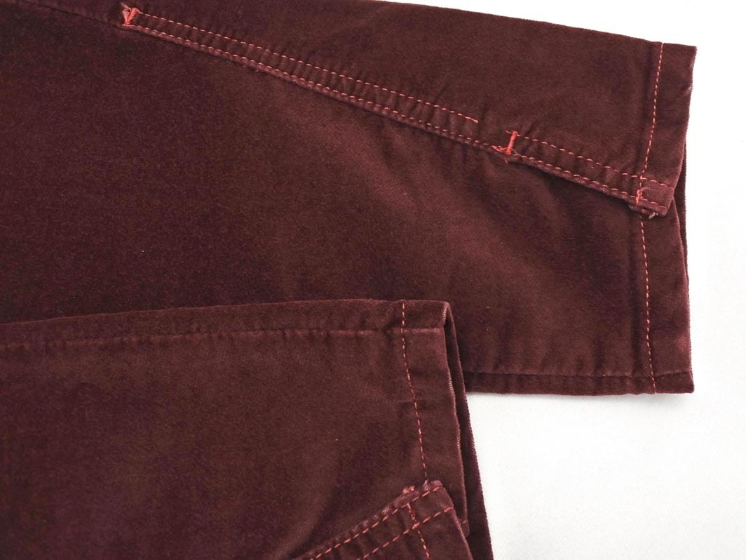 DIESEL ディーゼル D JEVEL SLIM LOW WAIST ベロア パンツ size27/ボルドー ◇■ ☆ fjb7 レディース_画像2
