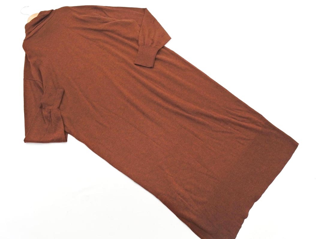 SLY Sly длинный с высоким воротником вязаный One-piece sizeF/ чай *# * fjb6 женский