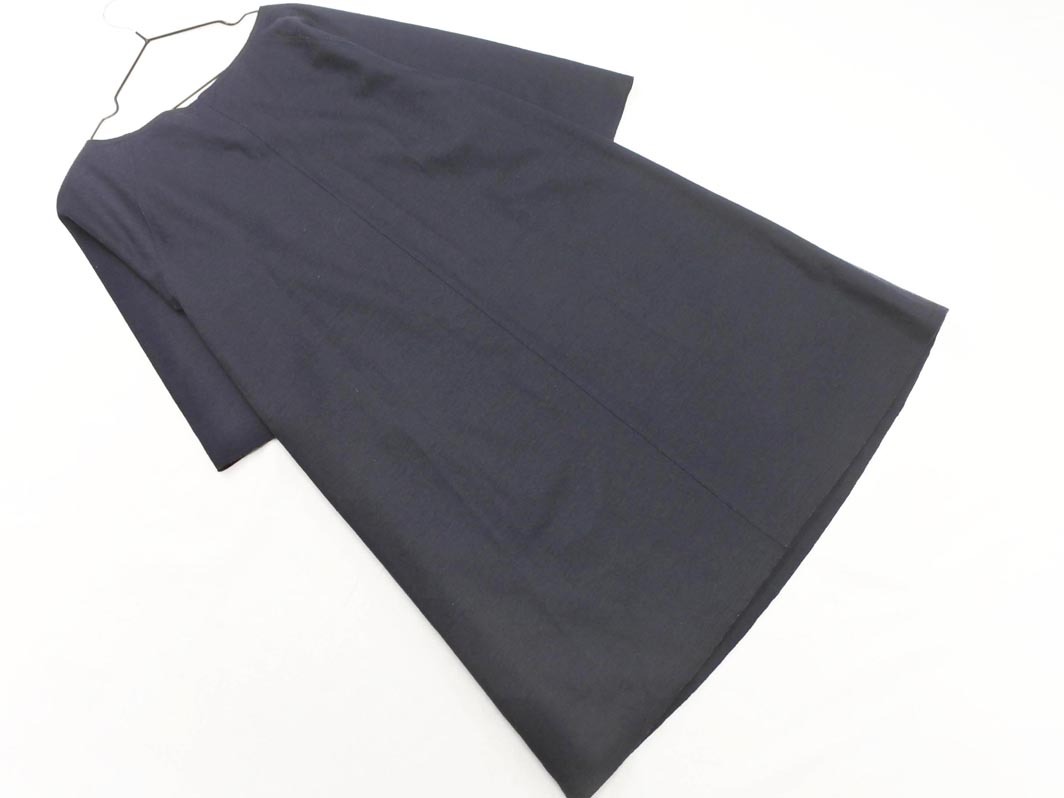 GALERIE VIE ギャルリーヴィー トゥモローランド ウール100% ボートネック ワンピース size1/濃紺 ◇■ ☆ fjb7 レディース_画像6