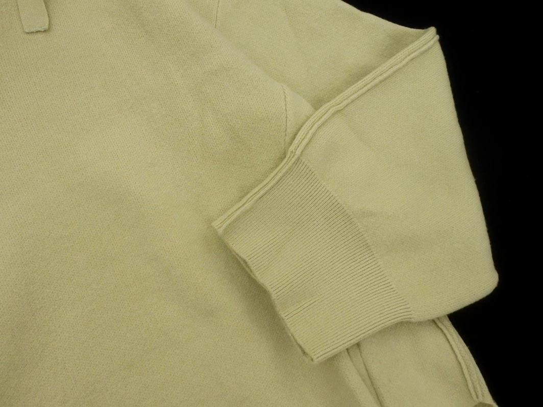 mystic ミスティック フーテッド ニット セーター sizeF/黄緑 ◇■ ☆ fjb7 レディース_画像3