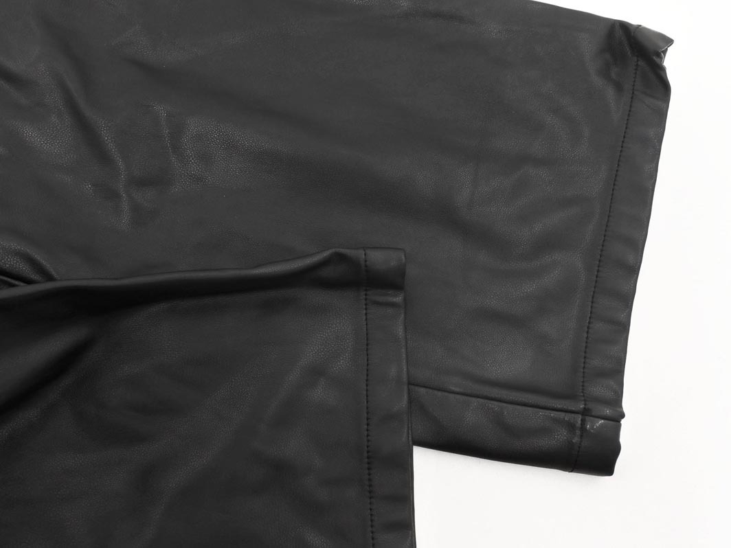 MOUSSY マウジー フェイクレザー カーゴ パンツ size1/黒 ◇■ ☆ fjb7 レディース_画像2