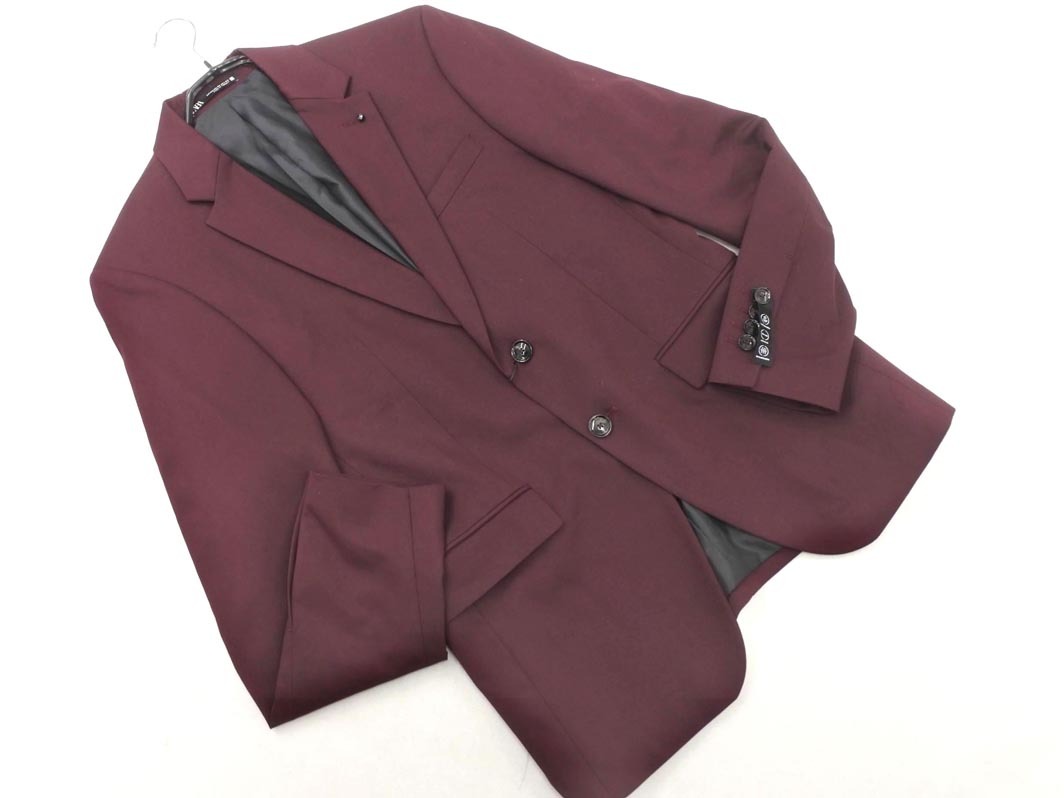 新品 ZARA ザラ テーラード ジャケット size44/えんじ ◇■ ☆ fjb7 レディース_画像1