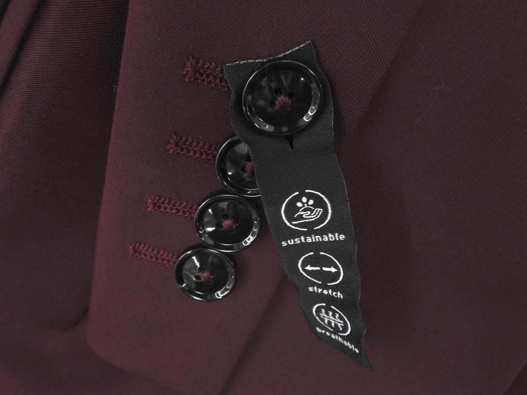 新品 ZARA ザラ テーラード ジャケット size44/えんじ ◇■ ☆ fjb7 レディース_画像4