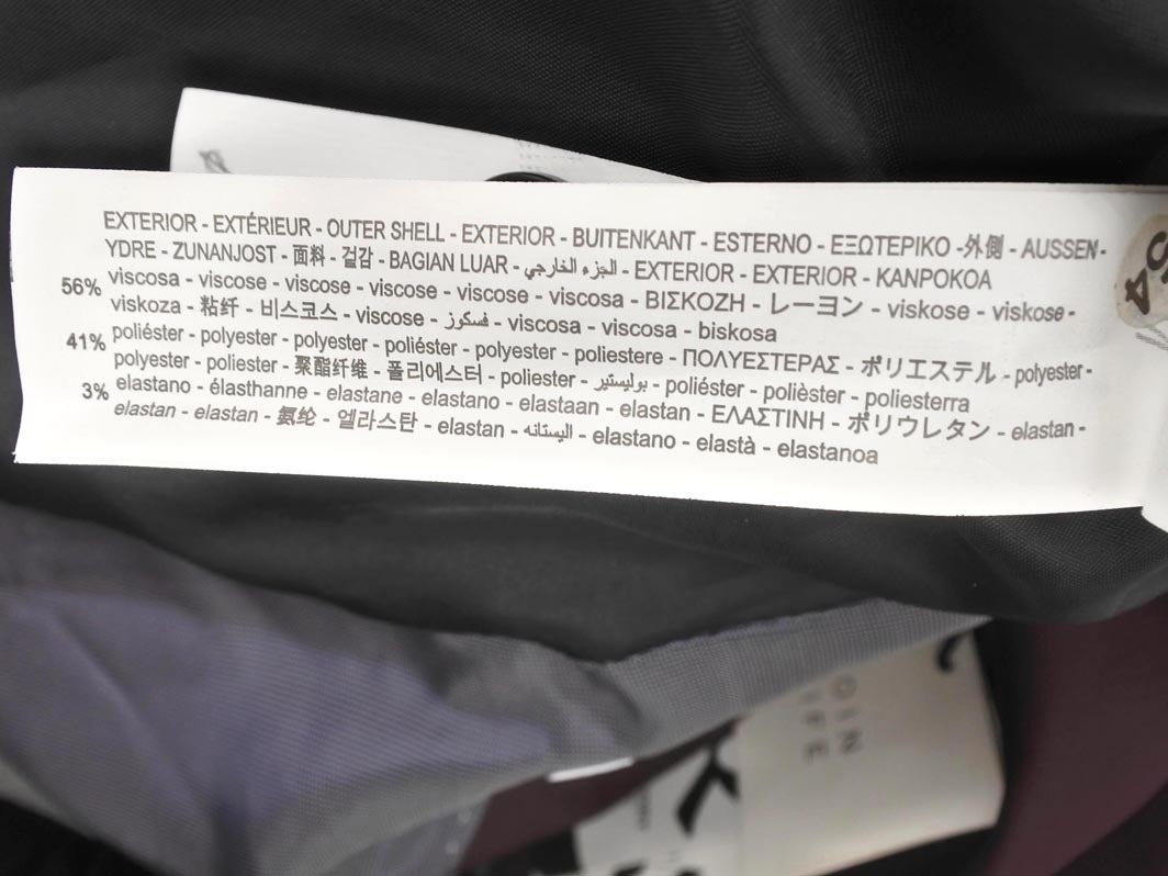 新品 ZARA ザラ テーラード ジャケット size44/えんじ ◇■ ☆ fjb7 レディース_画像9