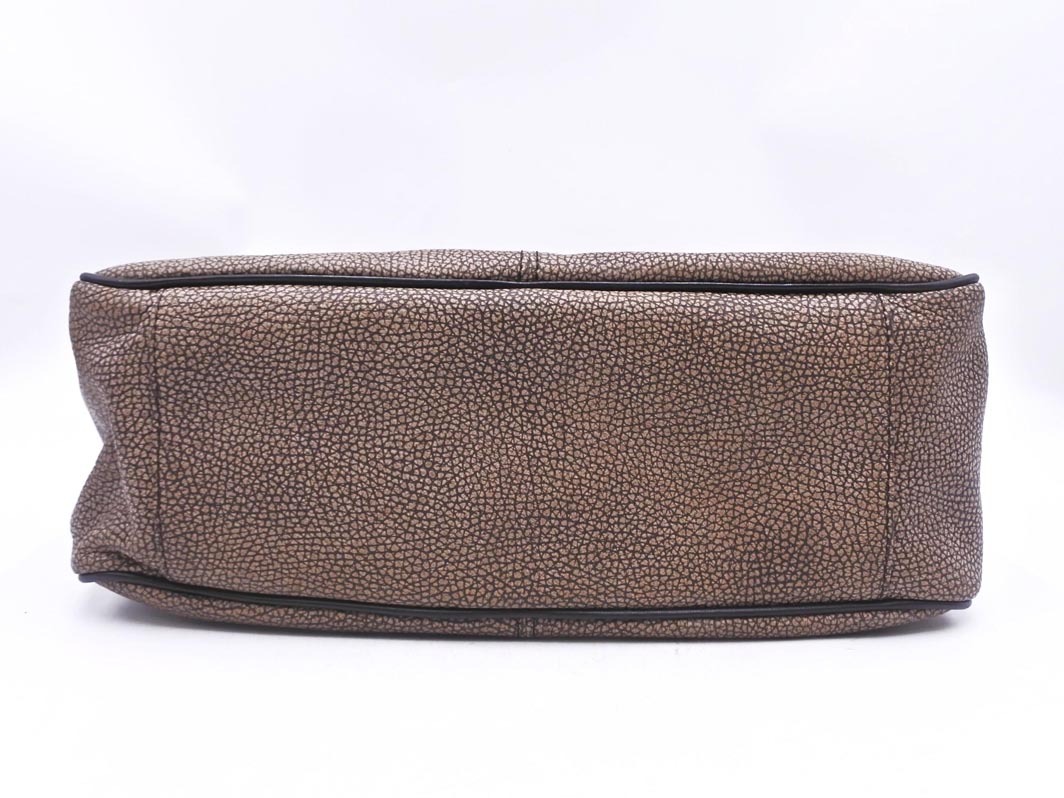 BORBONESE ボルボネーゼ うずら柄 トート バッグ 茶 ■■ ☆ fjb6 レディース_画像5