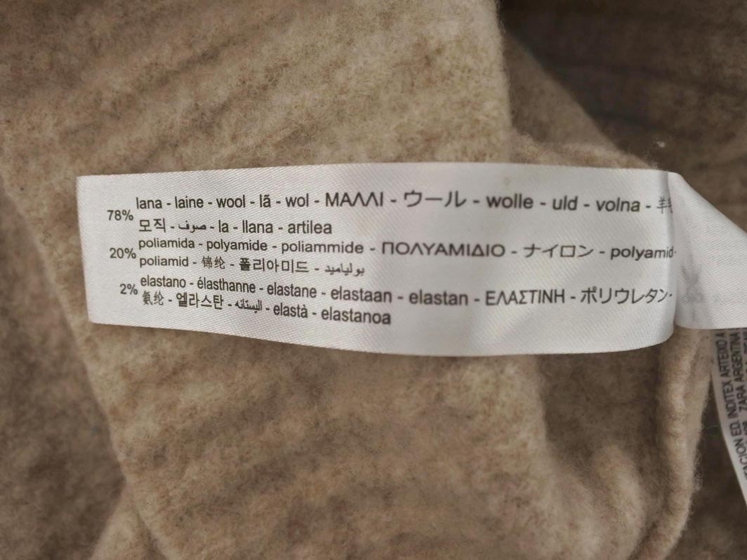 ZARA ザラ ウール混 タートルネック ニット セーター sizeXS S/ベージュ ◇■ ☆ fjb7 レディース_画像6
