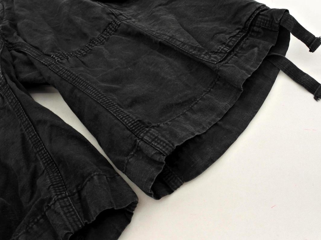 DIESEL ディーゼル 綿麻 カーゴ ハーフ パンツ size32/黒 ■◆ ☆ fjb7 メンズ_画像3