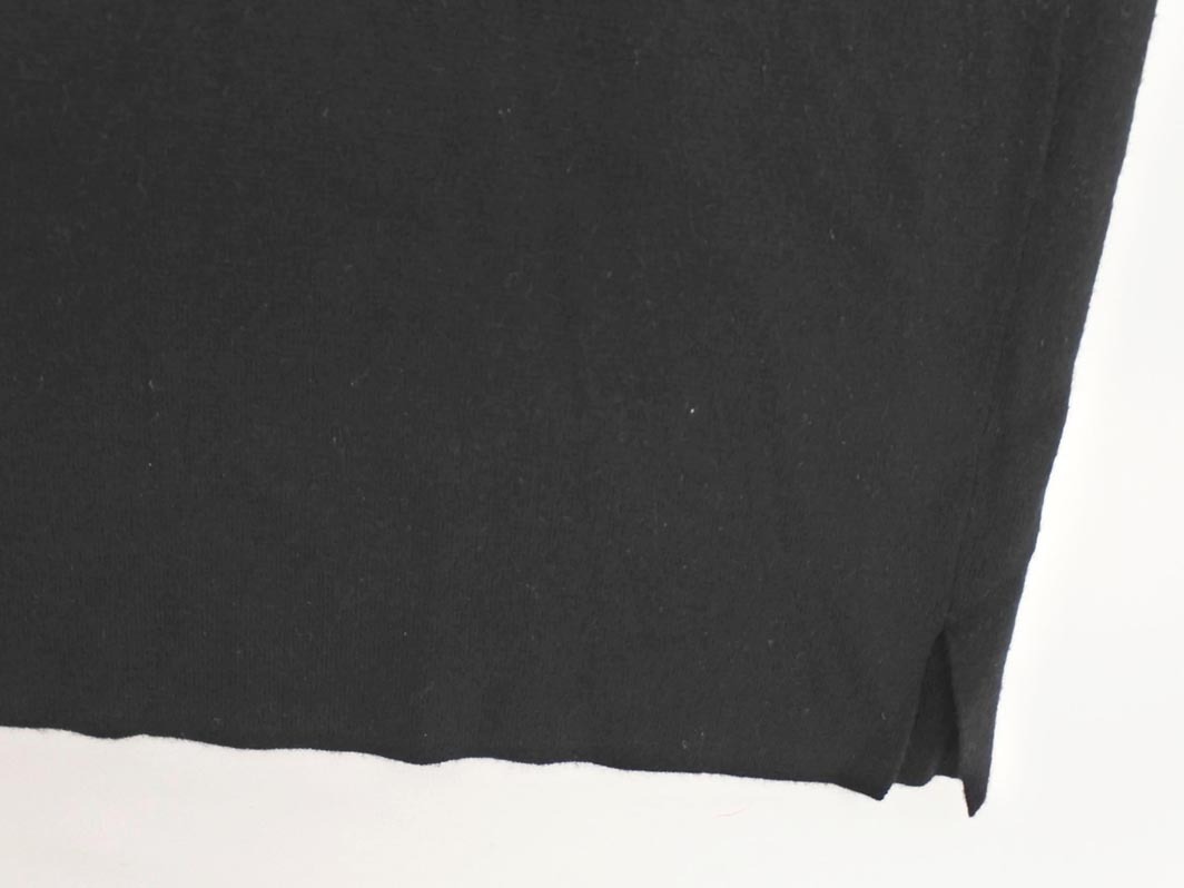 UNTITLED Untitled шерсть .V шея вязаный One-piece size4/ чёрный *# * fjb7 женский 