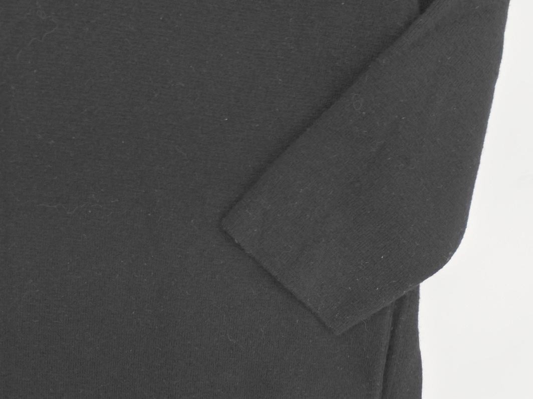 UNTITLED Untitled шерсть .V шея вязаный One-piece size4/ чёрный *# * fjb7 женский 