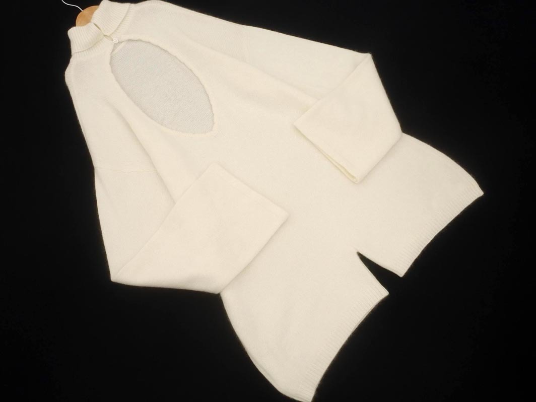 Spick & Span スピック＆スパン ウール混 バックオープン オールインワン オフホワイト ◇■ ☆ fjb6 レディース_画像5