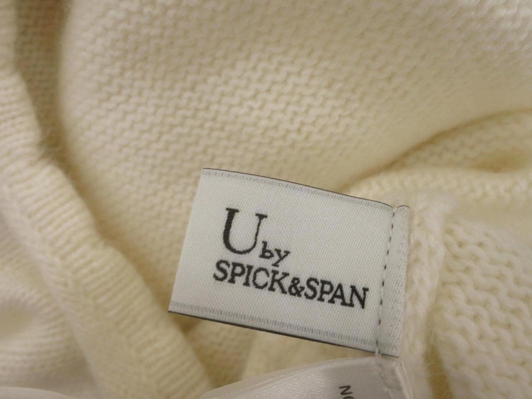 Spick & Span スピック＆スパン ウール混 バックオープン オールインワン オフホワイト ◇■ ☆ fjb6 レディース_画像9