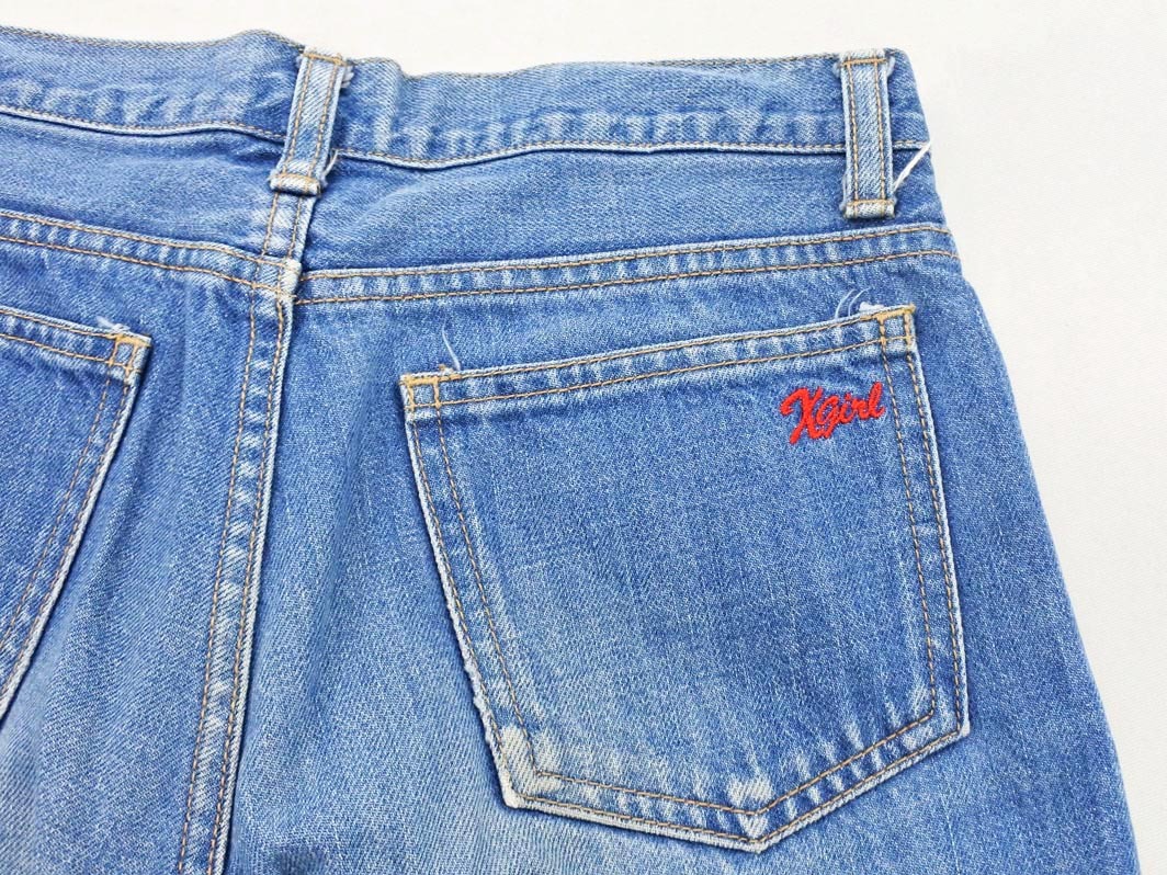 X-girl X-girl USED обработка кромка Zip Denim брюки синий ## * fjc0 женский