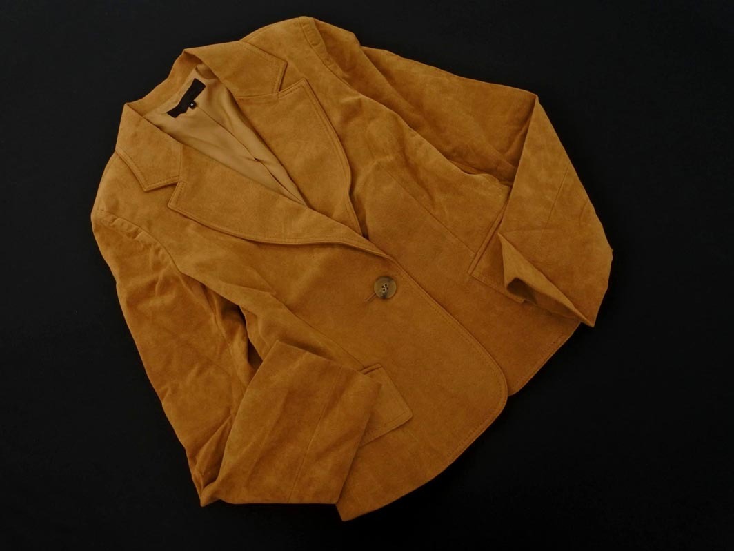 UNTITLED Untitled замша style tailored jacket size2/ Camel *# * fjc0 женский 