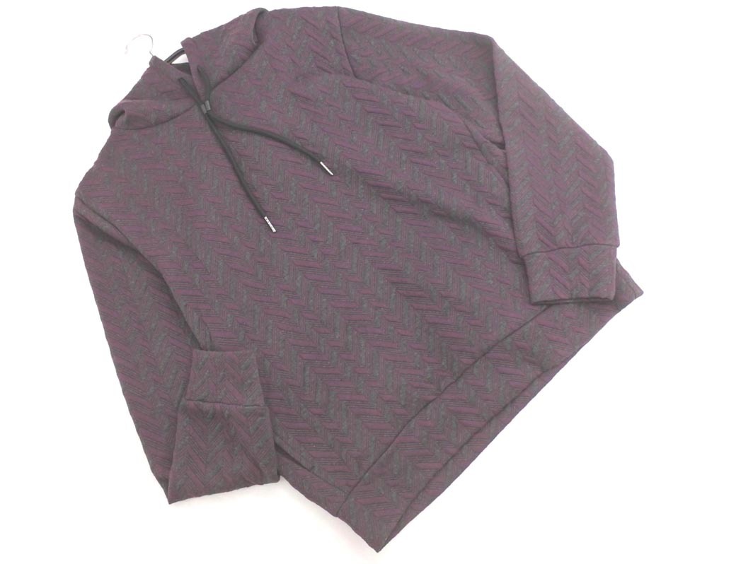 新品 MICHEL KLEIN HOMME ミッシェルクラン オム プルオーバー パーカー size46/紫 ◇■ ☆ fjc0 メンズ_画像1