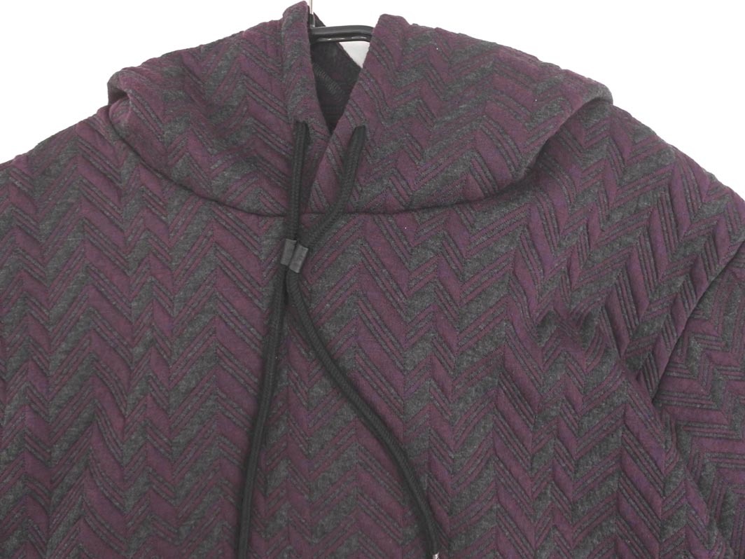 新品 MICHEL KLEIN HOMME ミッシェルクラン オム プルオーバー パーカー size46/紫 ◇■ ☆ fjc0 メンズ_画像3