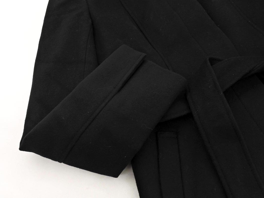 KUMIKYOKU 組曲 ウール混 ファー 付き コート size2/黒 ◇■ ☆ fjc0 レディース_画像3