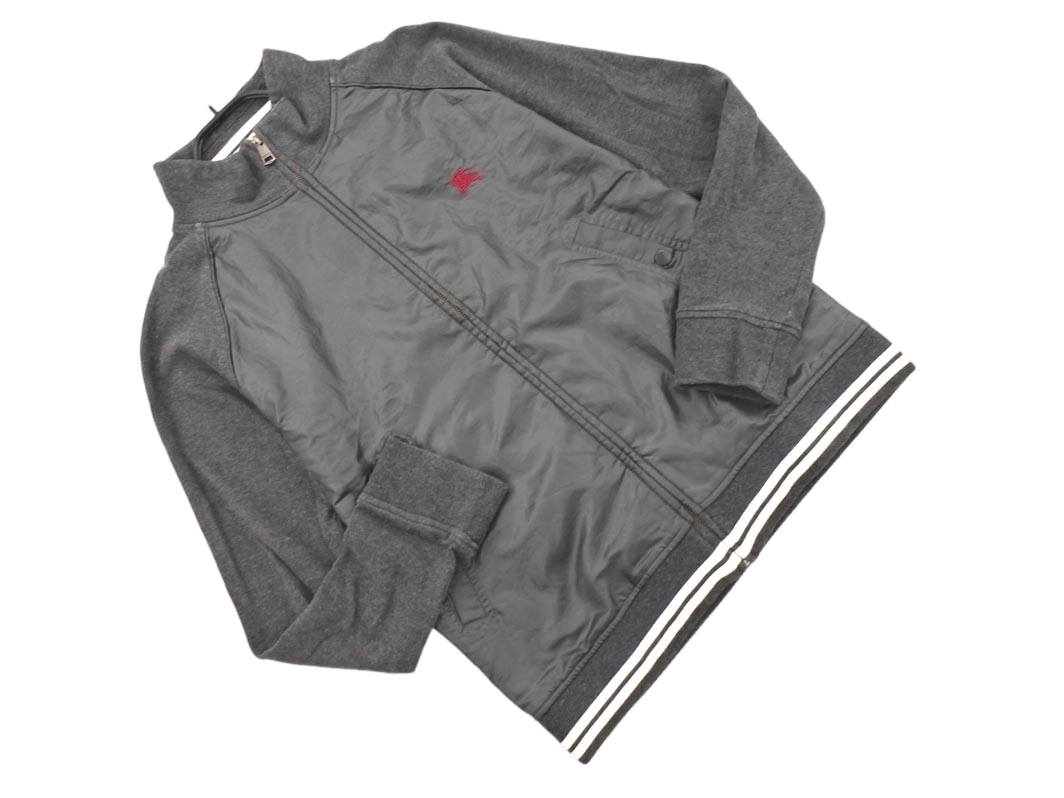 BURBERRY バーバリー BLACK LABEL ブラックレーベル 素材切替 ジャケット size2/グレー ◇■ ☆ fjc0 メンズ_画像1