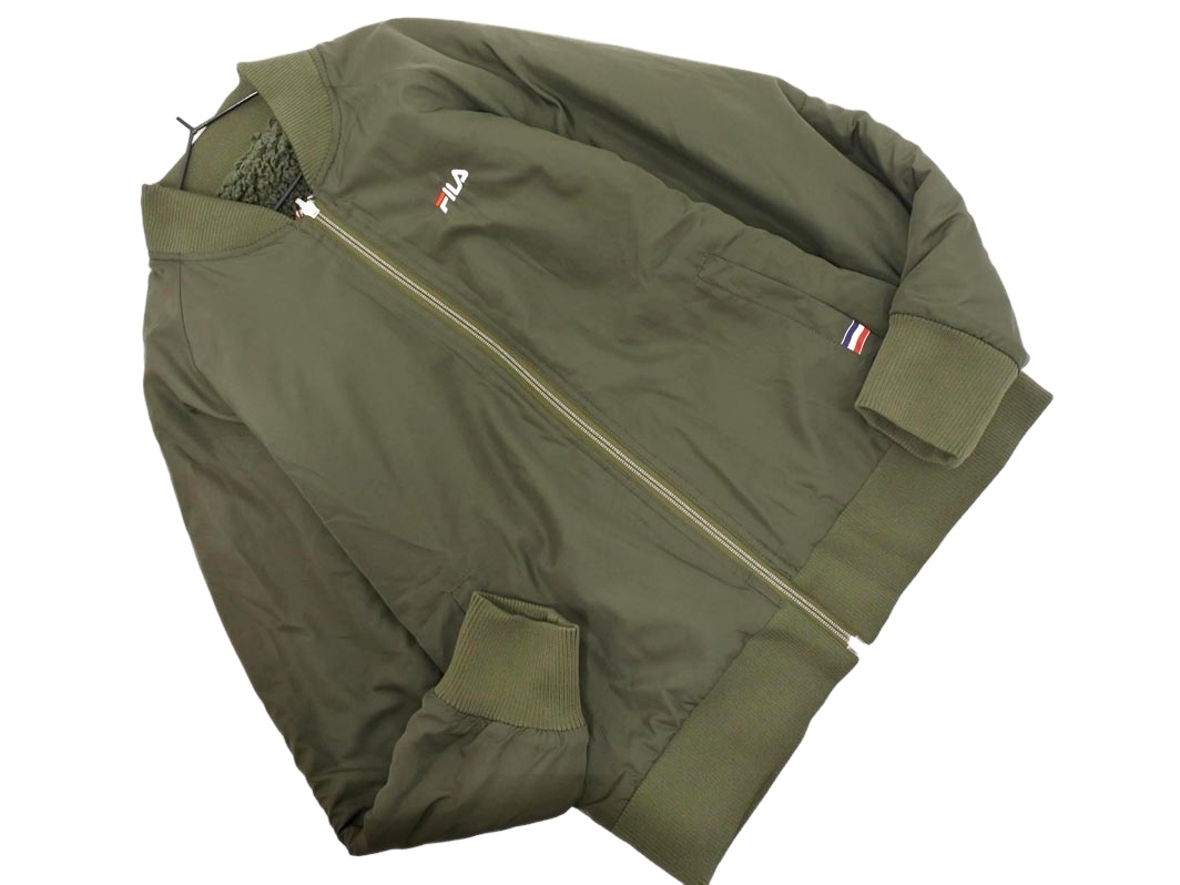 FILA フィラ リバーシブル ブルゾン ジャケット sizeS/緑 ◇■ ☆ fjc0 レディース_画像1
