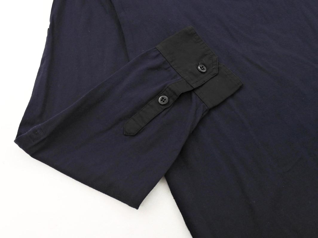 23区 HOMME オム 襟付き カットソー size48/紺x黒 ◇■ ☆ fjc0 メンズ_画像2