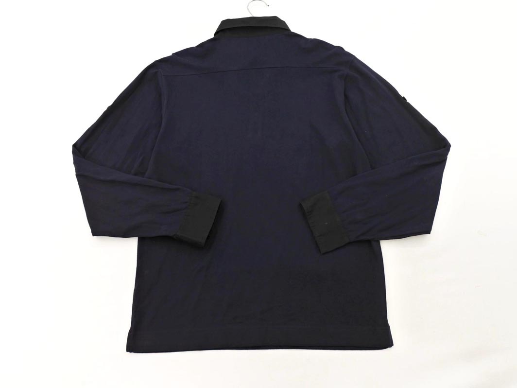 23区 HOMME オム 襟付き カットソー size48/紺x黒 ◇■ ☆ fjc0 メンズ_画像4