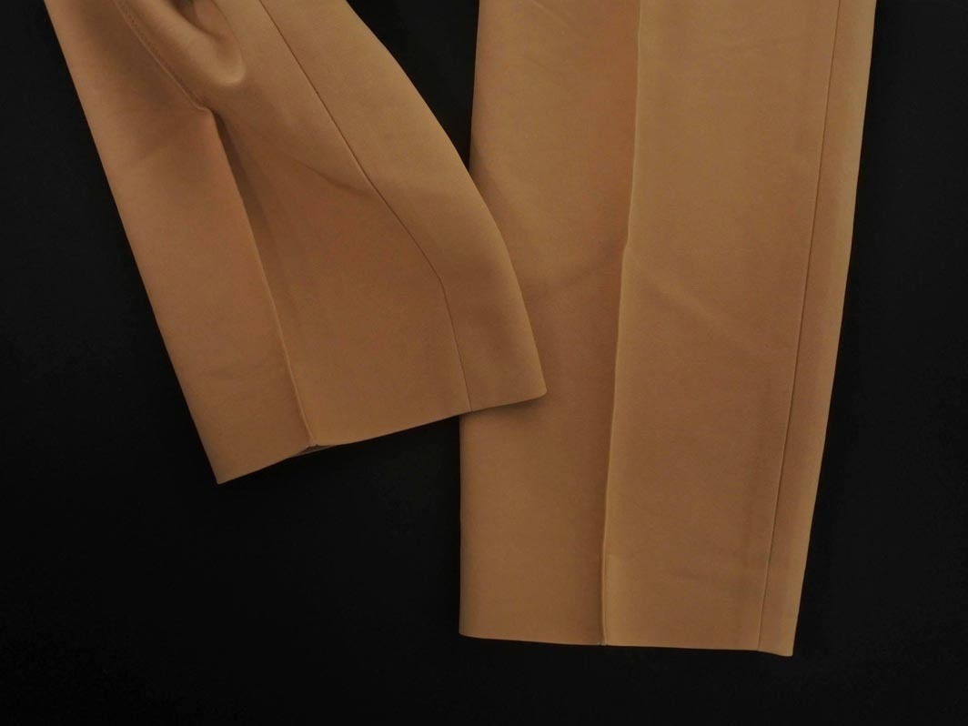 ネコポスOK KUMIKYOKU 組曲 クロップド パンツ sizeS2/キャメル ■■ ☆ fjc0 レディース_画像2