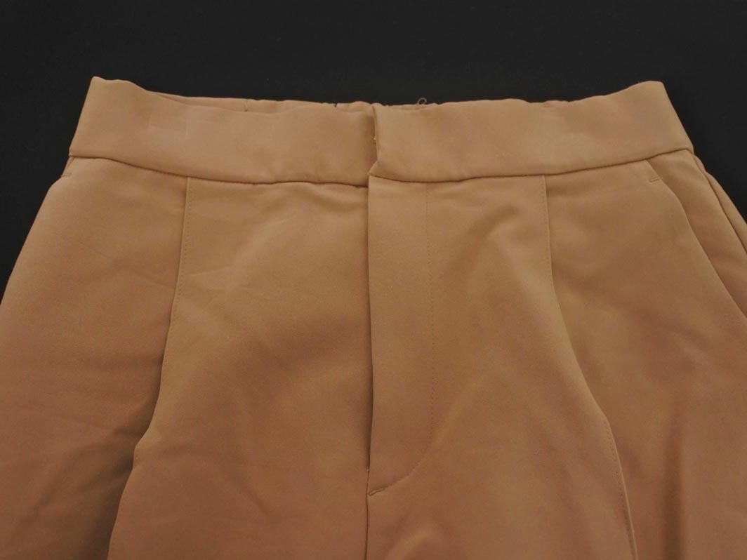 ネコポスOK KUMIKYOKU 組曲 クロップド パンツ sizeS2/キャメル ■■ ☆ fjc0 レディース_画像3