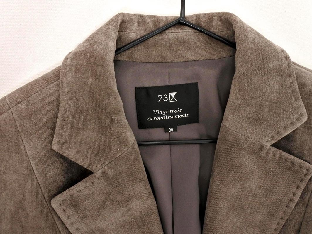 23 район tailored jacket size38/ серый *# * fjc0 женский
