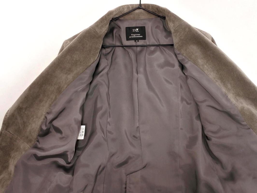 23 район tailored jacket size38/ серый *# * fjc0 женский