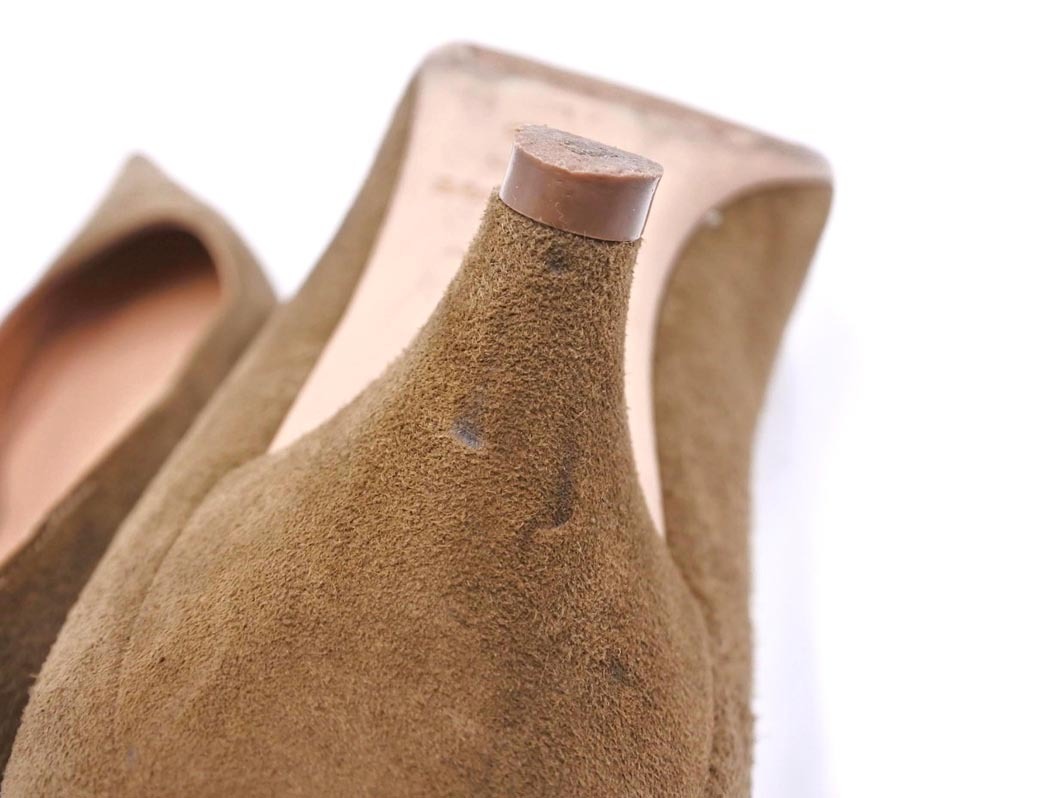 Sergio Rossi セルジオロッシ スウェード ポインテッドトゥ パンプス size35(23.0cm位)/カーキ ◇■ ☆ fjc1 レディース_画像4