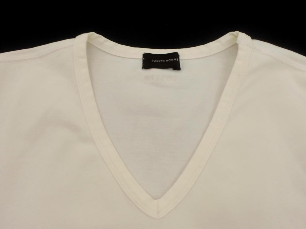 JOSEPH ジョセフ Vネック プルオーバー カットソー size48/アイボリー ◇■ ☆ fjc1 メンズ_画像3