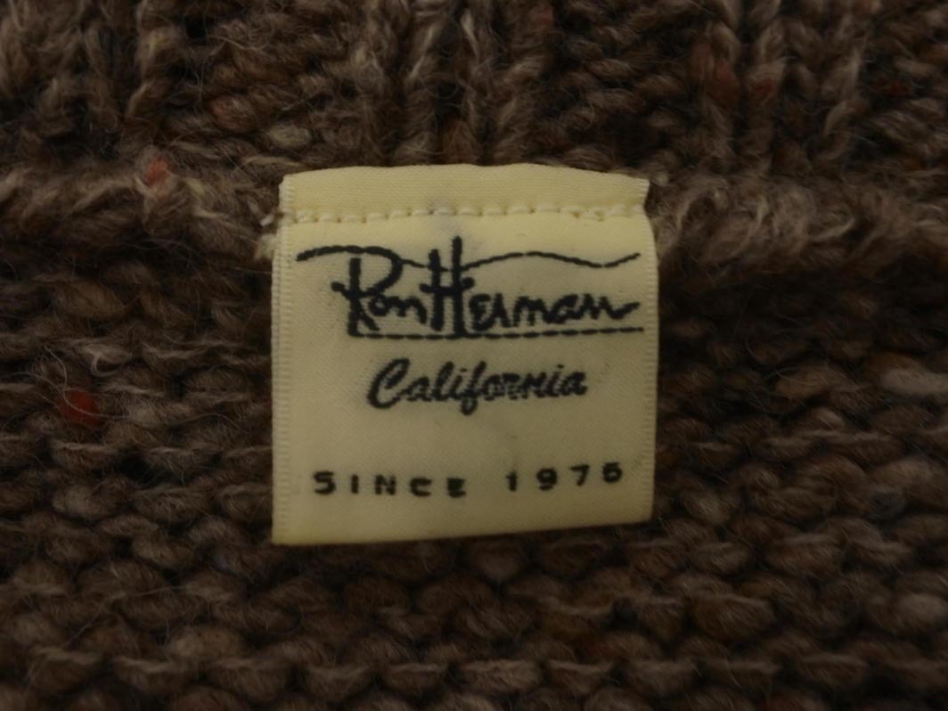Ron Herman ロンハーマン ウール混 Vネック チュニック チュニック ニット セーター sizeS/モカ ◇■ ☆ fjc1 レディース_画像5