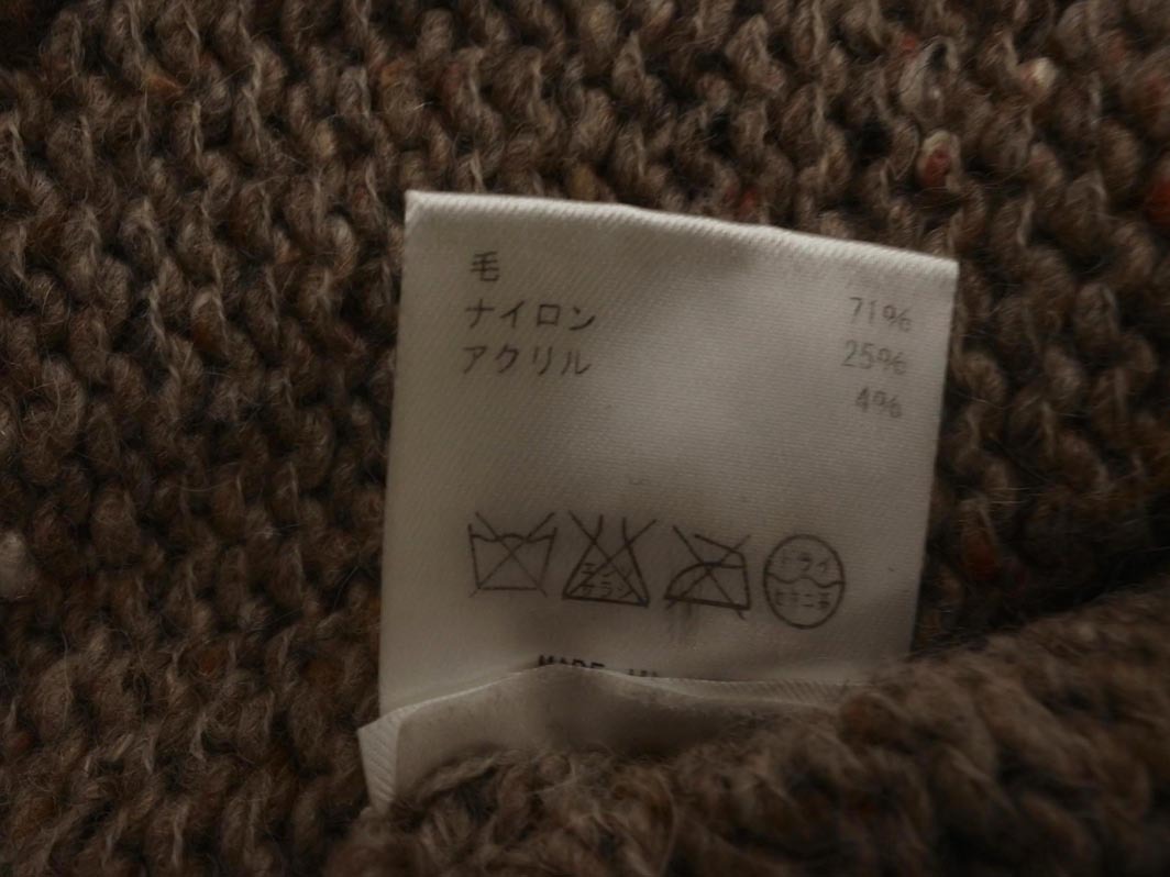 Ron Herman ロンハーマン ウール混 Vネック チュニック チュニック ニット セーター sizeS/モカ ◇■ ☆ fjc1 レディース_画像6