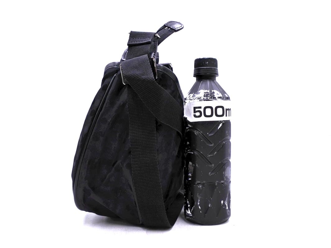 marie claire マリクレール 花柄 ショルダー バッグ 黒 ■■ ☆ fjc1 レディース_画像2