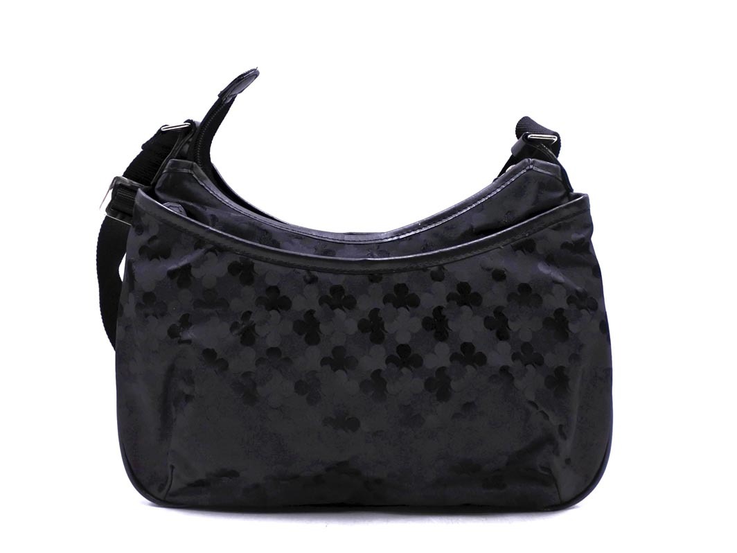 marie claire マリクレール 花柄 ショルダー バッグ 黒 ■■ ☆ fjc1 レディース_画像3