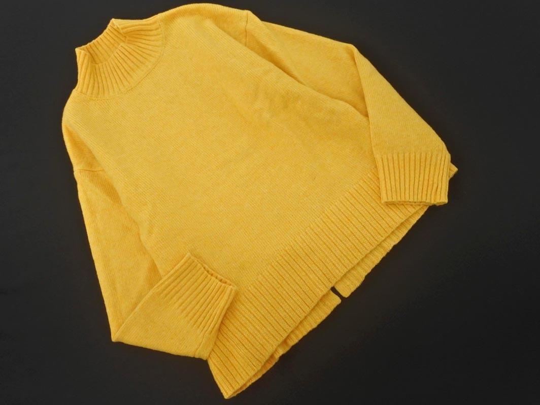 a day in the life アデイインザライフ ユナイテッドアローズ モックネック ニット セーター 黄 ◇■ ☆ fjc1 レディース_画像1