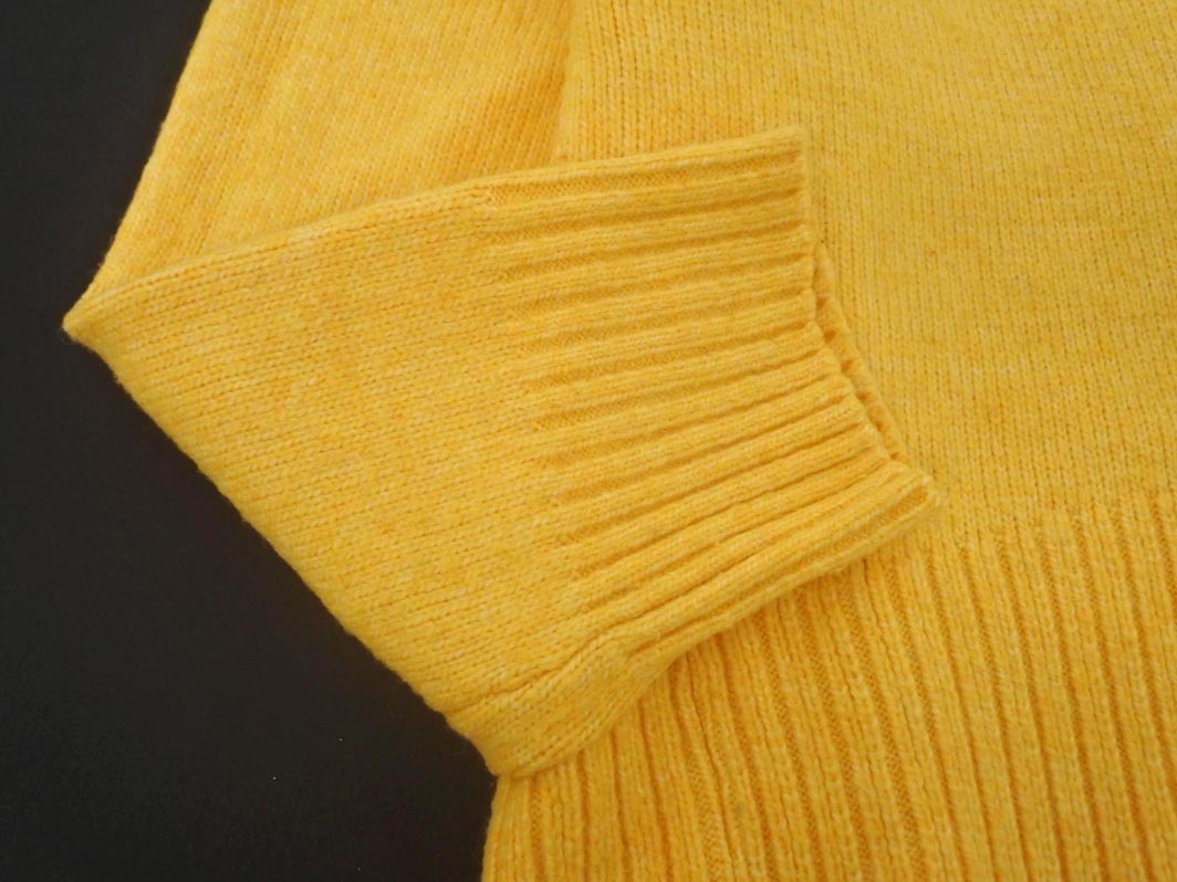 a day in the life アデイインザライフ ユナイテッドアローズ モックネック ニット セーター 黄 ◇■ ☆ fjc1 レディース_画像3