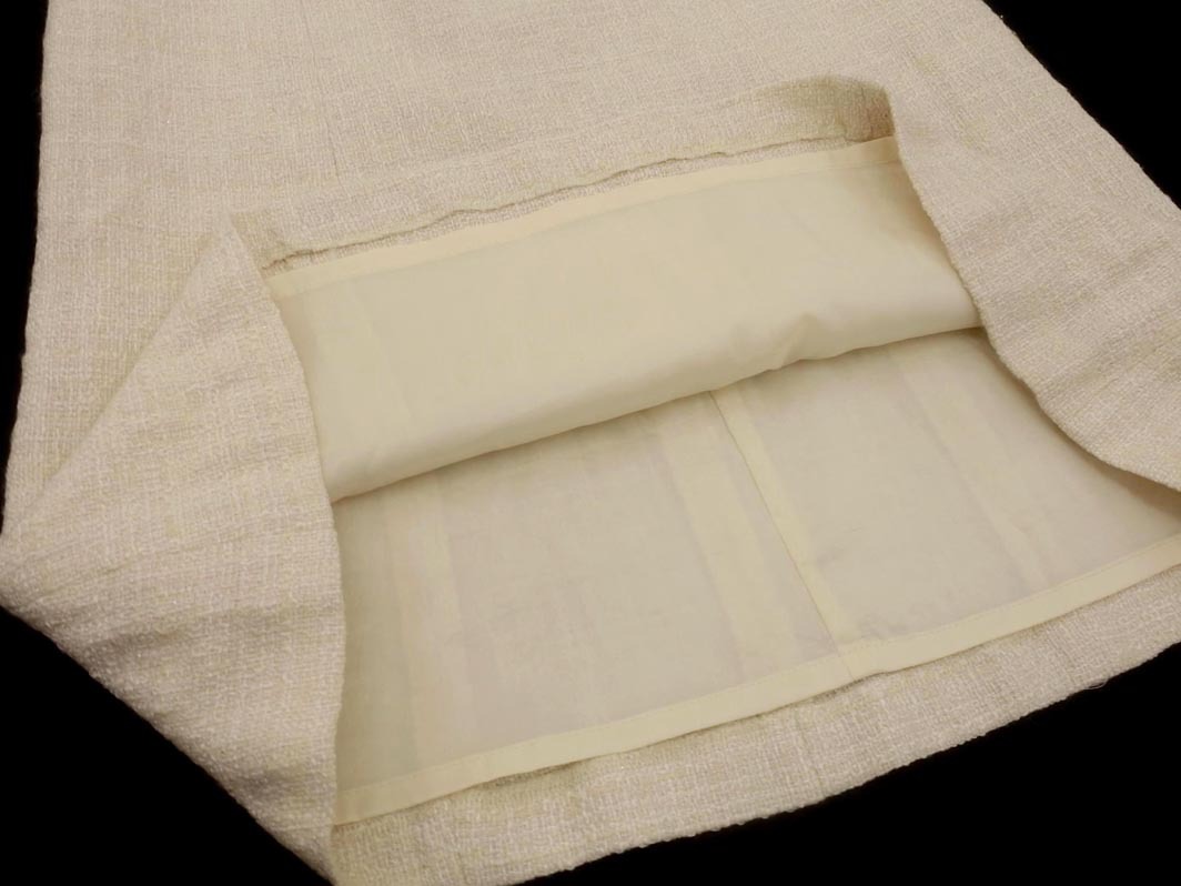 кошка pohs OK UNTITLED Untitled твид A линия юбка-трапеция size2/ "теплый" белый *# * fjc1 женский