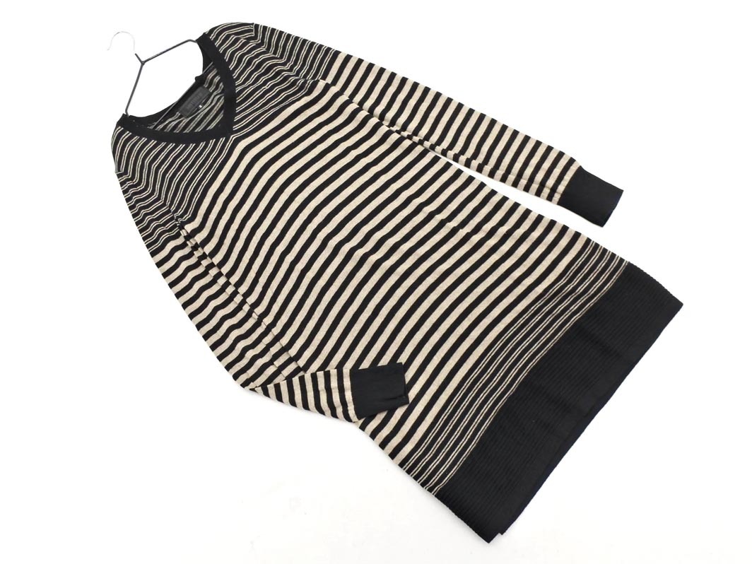 UNTITLED Untitled шерсть . окантовка вязаный One-piece size2/ чёрный x бежевый *# * fjc2 женский UNTITLED Untitled шерсть . окантовка вязаный One-piece size2/ чёрный x бежевый *# * fjc2 женский