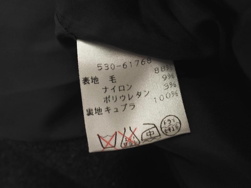 miss chloe ミスクロエ ウール混 ダブルボタン ジャケット size40/チャコール ◇■ ☆ fjc2 レディース_画像7