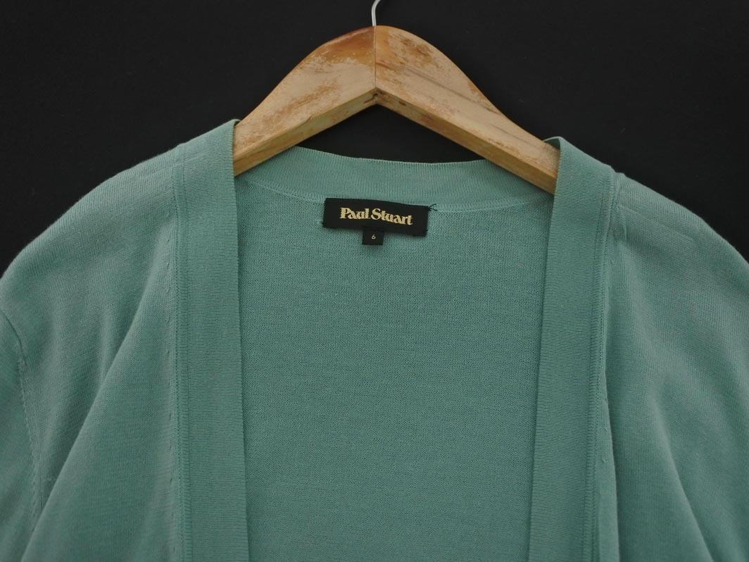 кошка pohs OK PAUL STUART paul (pole) Stuart болеро кардиган size6/ зеленый *# * fjc2 женский